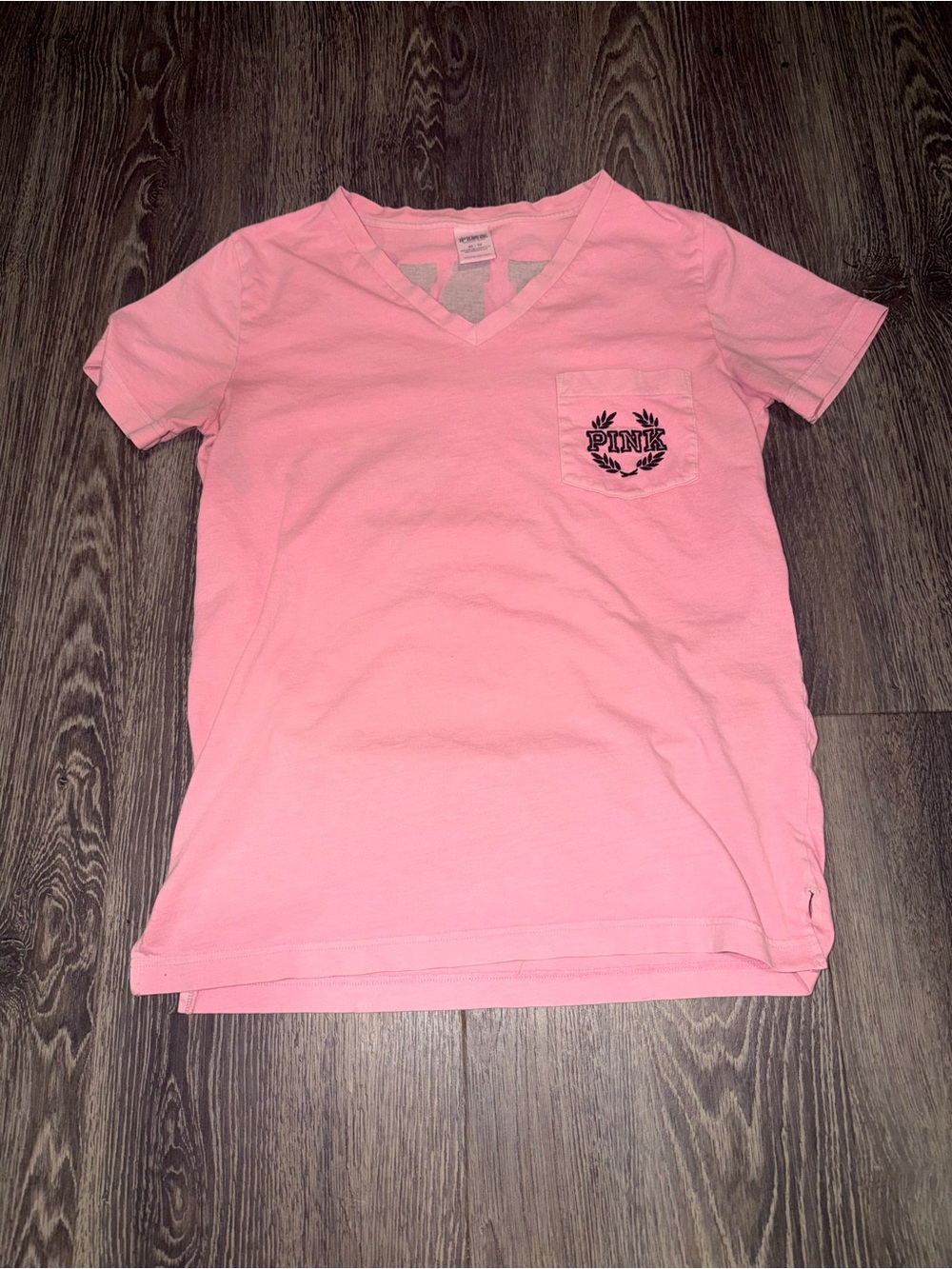 Pink Victoria's Secret PINK tee with black 'PINK' graphic Size XS